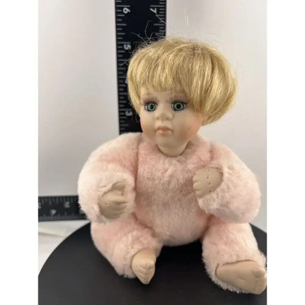 McField‎ Int. Co. Porcelain Doll Joined Body Furry Bunny Suit No Hat Vintage